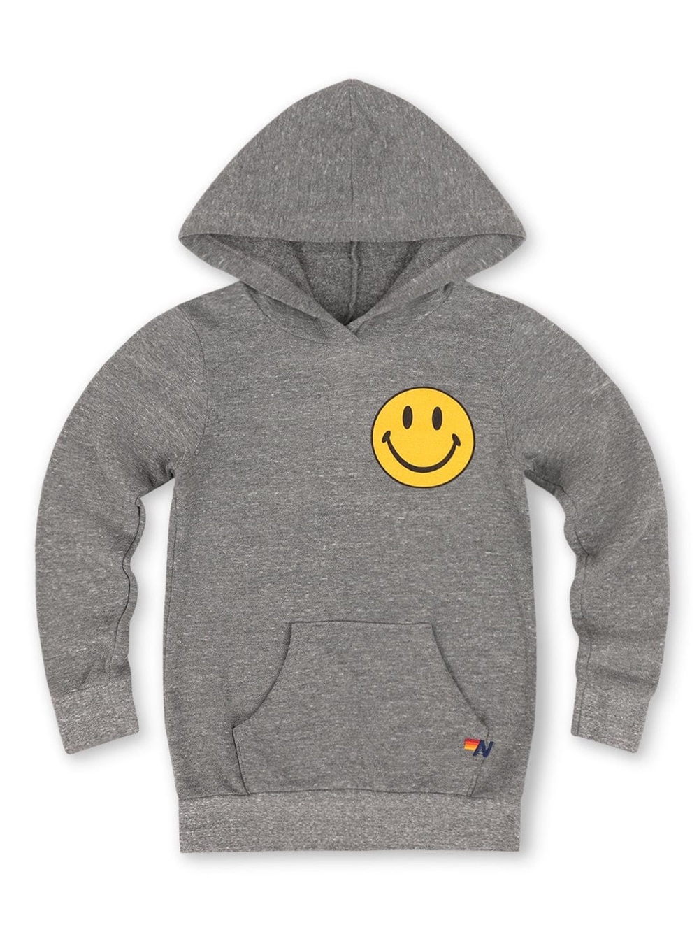 Aviator Nation kids Gray Hoodie with Smiley Face size 10 sweatshirt
